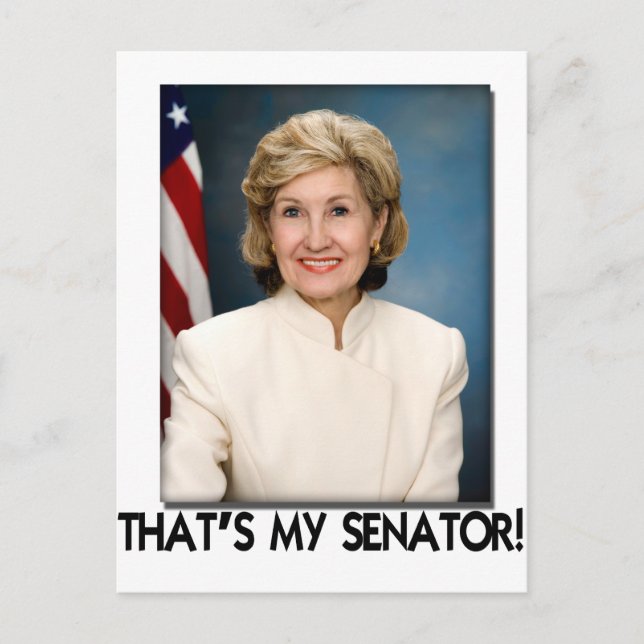 Carte Postale Kay Bailey Hutchison, C'est mon sénateur ! (Devant)