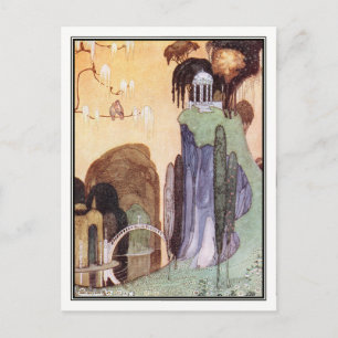 Carte Postale Kay Nielsen - En poudre et en crinoline