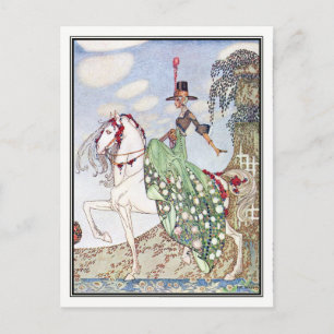 Carte Postale Kay Nielsen - En poudre et en crinoline