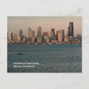 Carte postale Kayak at Seattle Sunset