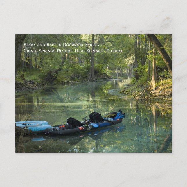 Carte postale Kayak au printemps (Devant)