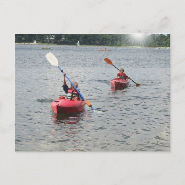 Carte postale Kayak Kids (Devant)