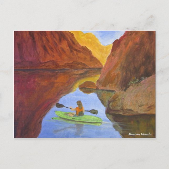 Carte Postale Kayaking au lac Powell (Devant)