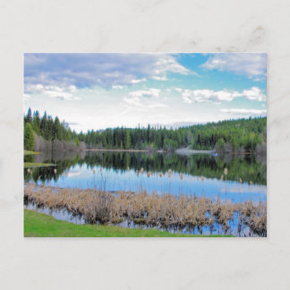 Carte Postale Kayaking Marshall Lake - Limite de la Colombie-Bri