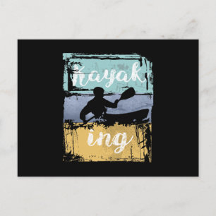 Carte Postale Kayaking Tee - Vintage Retro Kayak