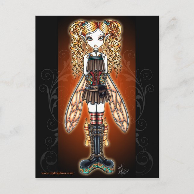 Carte postale "Kayla" Steampunk Fairy (Devant)