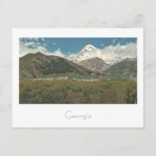 Carte postale Kazbegi Georgia Church Mountain Land