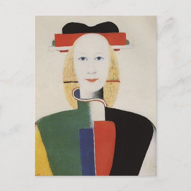 Carte Postale Kazimir Malevich - Fille avec un peigne dans ses c (Devant)