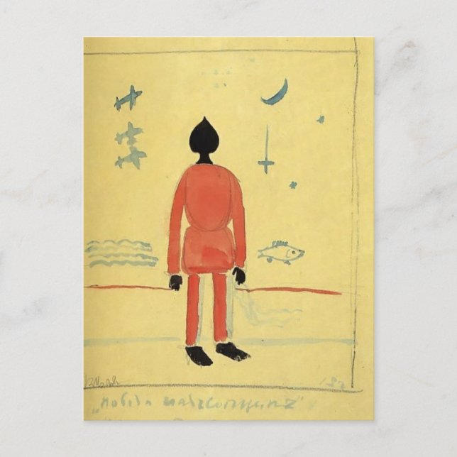 Carte Postale Kazimir Malevich - Soldat turc (Devant)