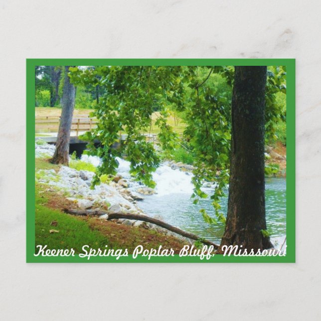 Carte Postale Keener Springs Poplar Bluff, Missouri (Devant)