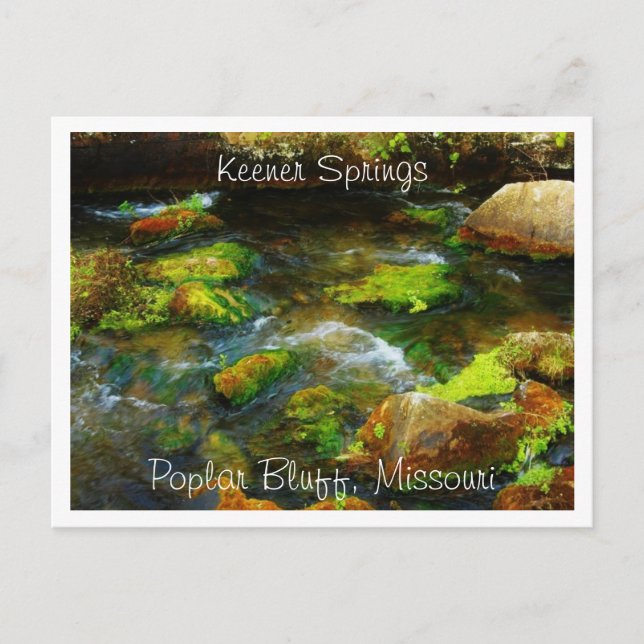 Carte Postale Keener Springs Poplar Bluff, Missouri (Devant)