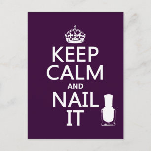 Carte Postale Keep Calm and Nail It (Nail polish)