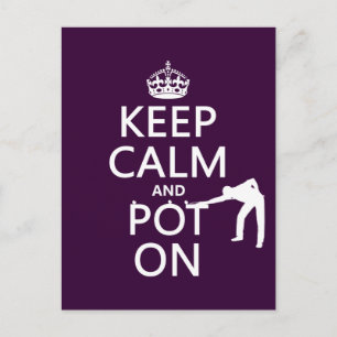Carte Postale Keep Calm and Pot On