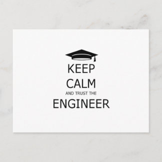 Carte Postale Keep calm and trust the engineer