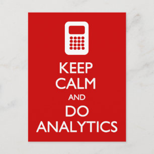 Carte postale Keep Calm Do Analytics