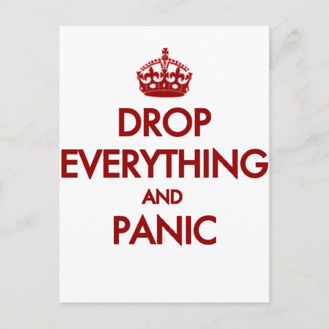 Carte Postale Keep calm? Pfft ! (Devant)