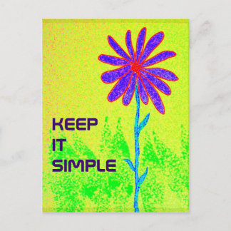 Carte postale Keep It Simple
