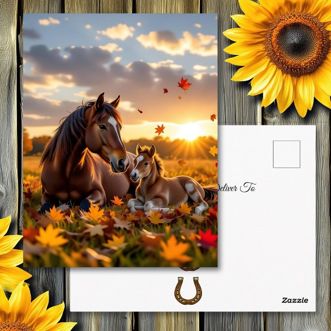 Carte Postale Keeping in Touch | Horse Themed (Créateur téléchargé)