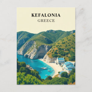 Carte Postale Kefalonia, Grèce Rétro