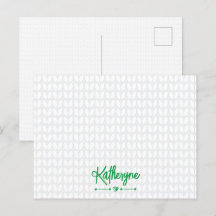 Kelly Green personnalisé Knit Stitch