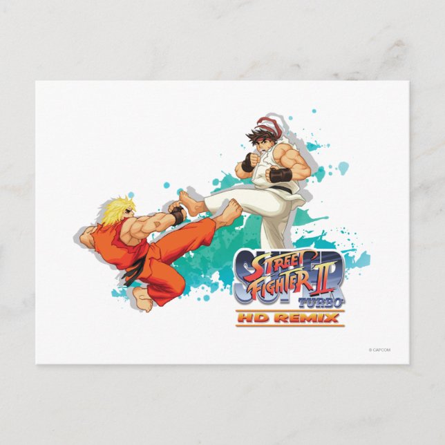 Carte Postale Ken Vs. Ryu 2 (Devant)