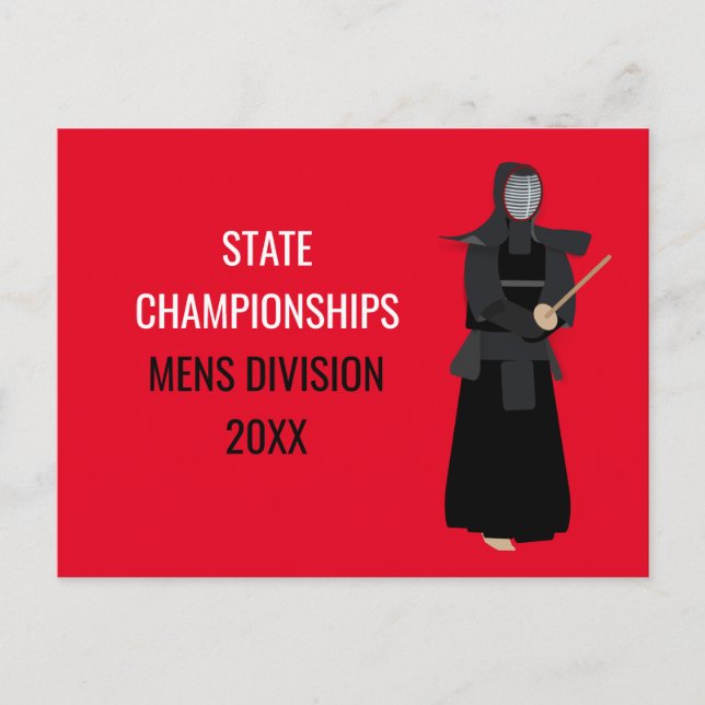 Carte Postale Kendo (Devant)