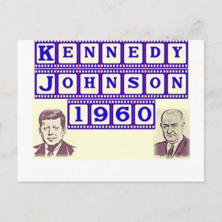 Carte Postale Kennedy-Johnson 1960