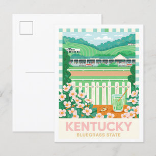 Carte Postale Kentucky Bluegrass State USA Summer Travel
