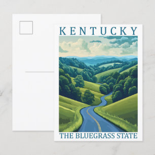 Carte Postale Kentucky Bluegrass State USA Travel Place