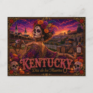 Carte Postale Kentucky Día de los Muertos Rétro
