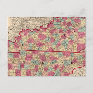 Carte Postale Kentucky et Tennessee 2