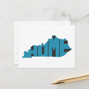 Carte Postale Kentucky Home State Blue Word Art