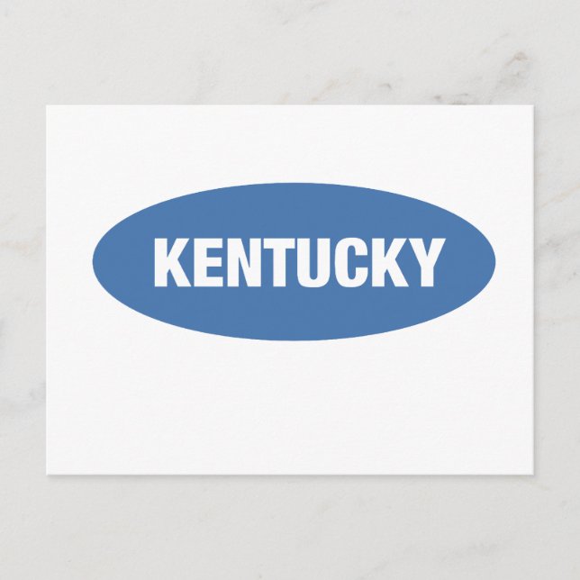 Carte Postale Kentucky - l'État de l'herbe bleue (Devant)