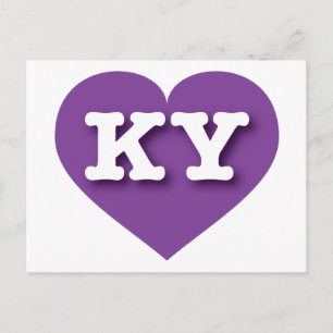 Carte Postale Kentucky Purple Heart - J'aime KY
