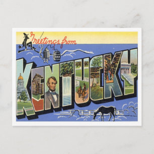 Carte Postale Kentucky Salutations Des États-Unis