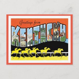 Carte Postale Kentucky Salutations Des États-Unis