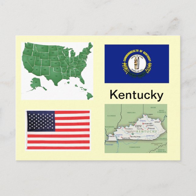 Carte Postale Kentucky USA (Devant)