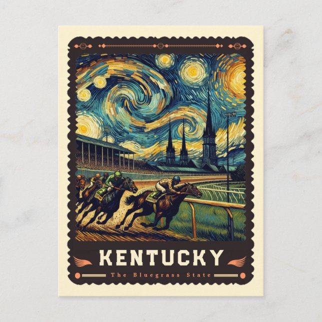 Carte Postale Kentucky | Vincent Van Gogh inspiré (Devant)