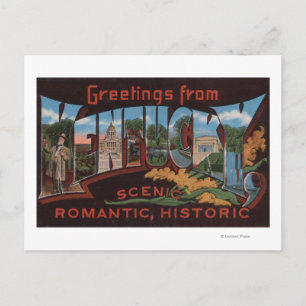 Carte Postale KentuckyGrandes lettres ScènesKentucky 2