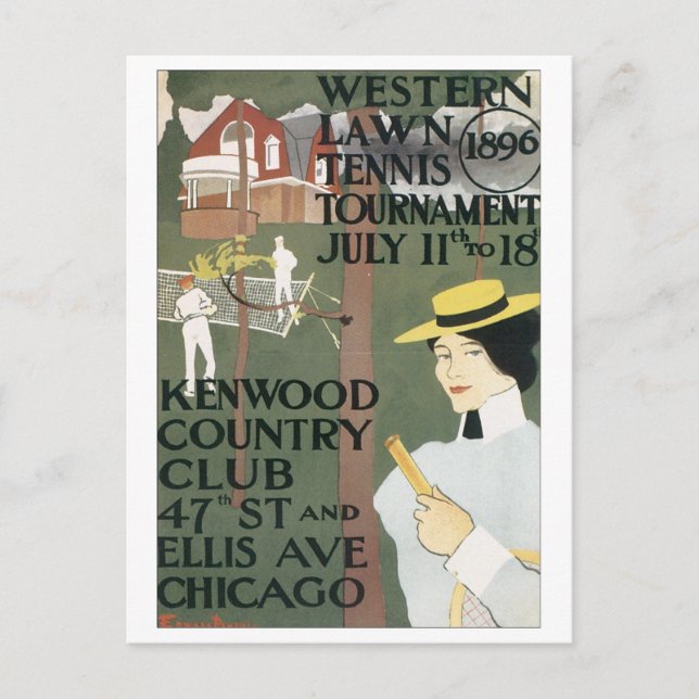 Carte Postale Kenwood Country Club Western Lawn Tennis Tournamen (Devant)
