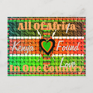 Carte Postale Kenya J'ai trouvé amour