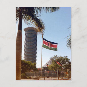 Carte Postale Kenya - Nairobi - Les Drapeaux et Palmiers