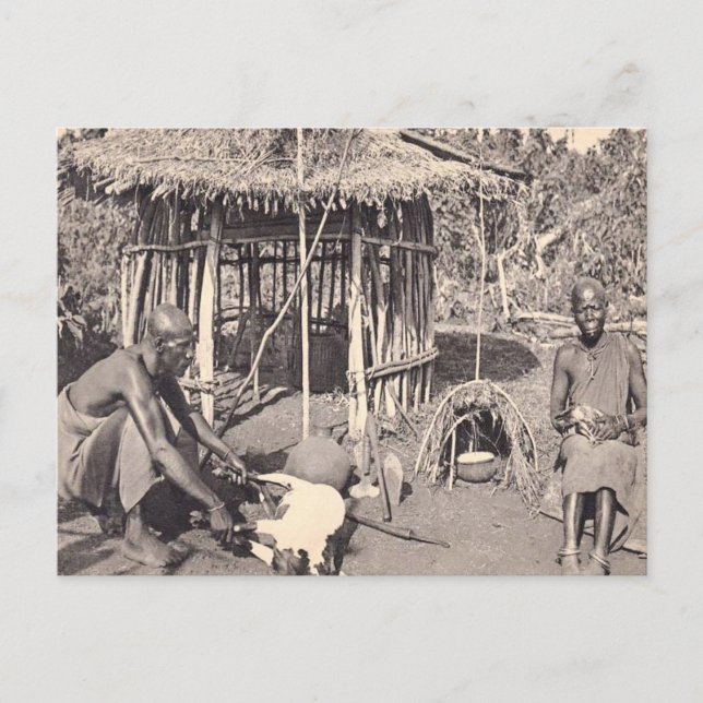 Carte Postale Kenya vintage, Colony Kalamando (Devant)