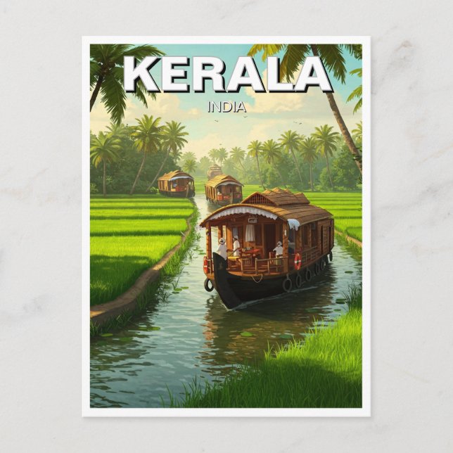 Carte Postale Kerala Inde (Devant)