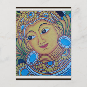 CARTE POSTALE KERALA [INDE] VINTAGE MURALE