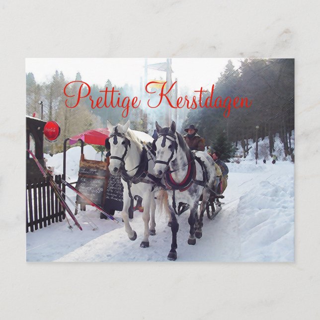 Carte Postale Kerstkaart Prettige Kerstdagen (Devant)