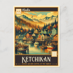 Carte Postale Ketchikan, Alaska VINTAGE