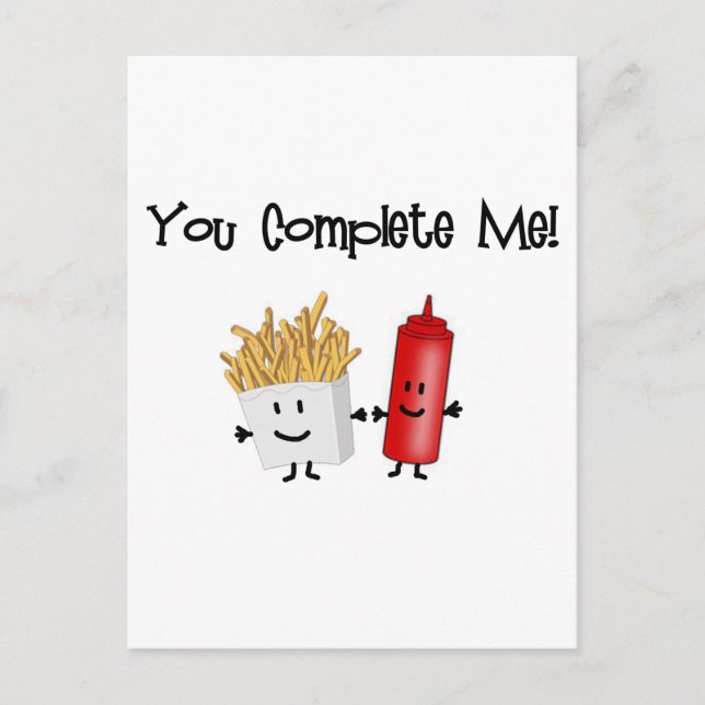 Carte Postale Ketchup et Fries ! (Devant)