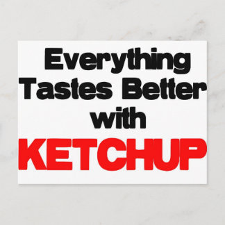 CARTE POSTALE KETCHUP LOVER