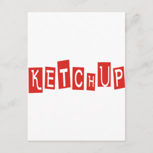 Carte Postale Ketchup Produits & Designs!